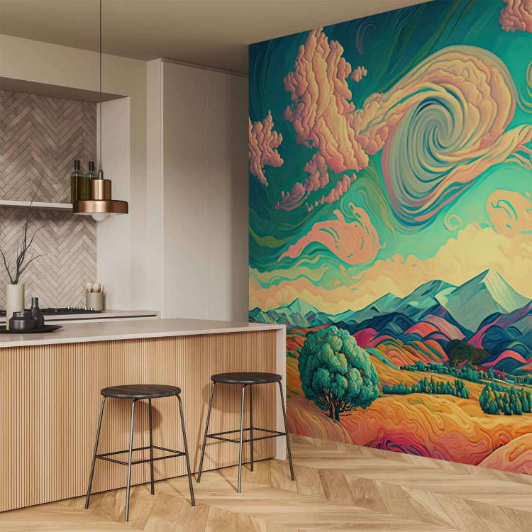 Wall Mural Mountain Scenery - A Colorful Landscape Inspired by the Works of Van Gogh 151027 additionalImage 7