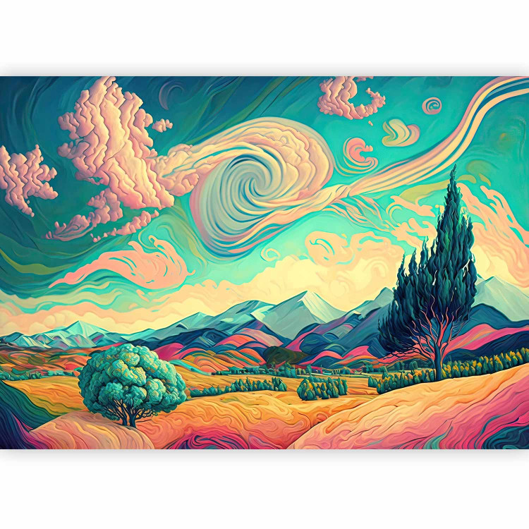 Wall Mural Mountain Scenery - A Colorful Landscape Inspired by the Works of Van Gogh 151027 additionalImage 1