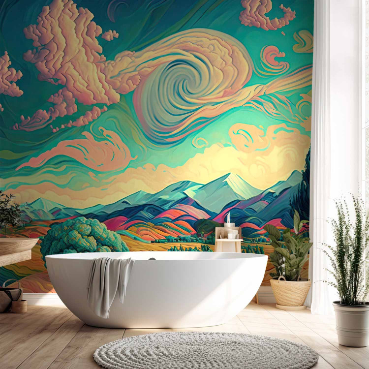 Wall Mural Mountain Scenery - A Colorful Landscape Inspired by the Works of Van Gogh 151027 additionalImage 8