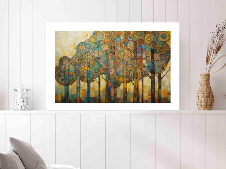 Poster Mosaic Trees - An Abstraction With a Forest Motif Generated by AI 151127 additionalImage 19