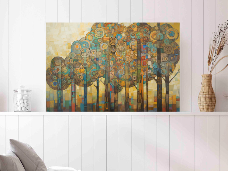 Poster Mosaic Trees - An Abstraction With a Forest Motif Generated by AI 151127 additionalImage 23