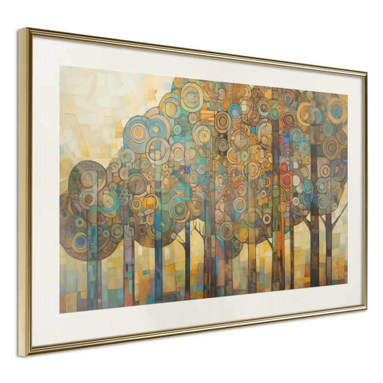 Poster Mosaic Trees - An Abstraction With a Forest Motif Generated by AI 151127 additionalImage 14
