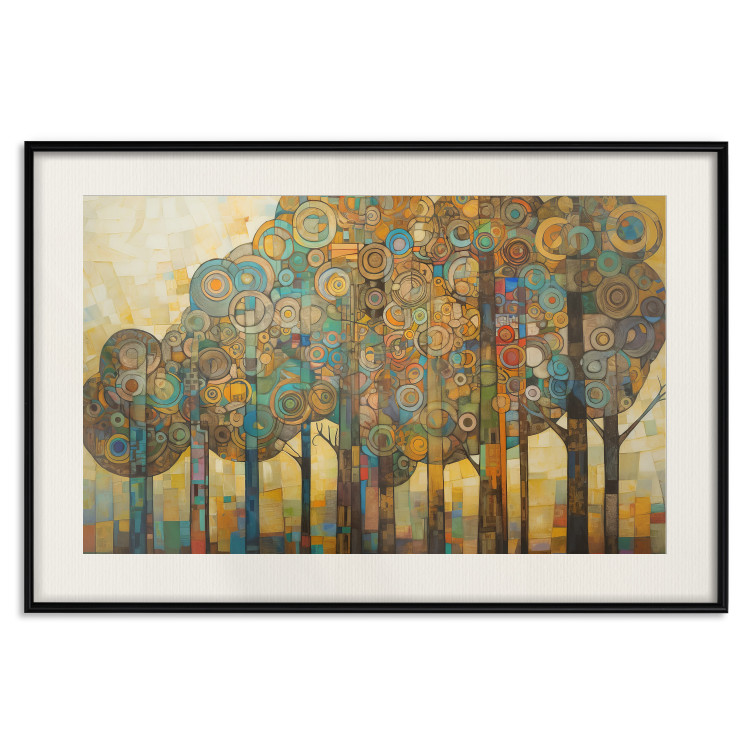 Poster Mosaic Trees - An Abstraction With a Forest Motif Generated by AI 151127 additionalImage 4