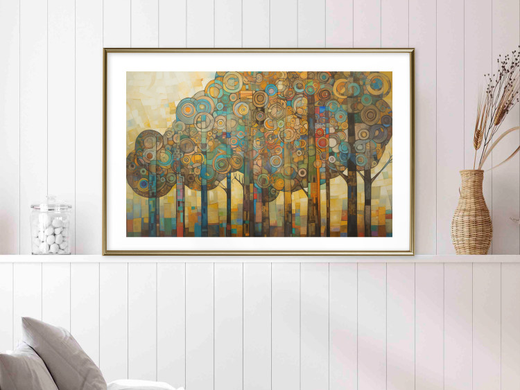Poster Mosaic Trees - An Abstraction With a Forest Motif Generated by AI 151127 additionalImage 18