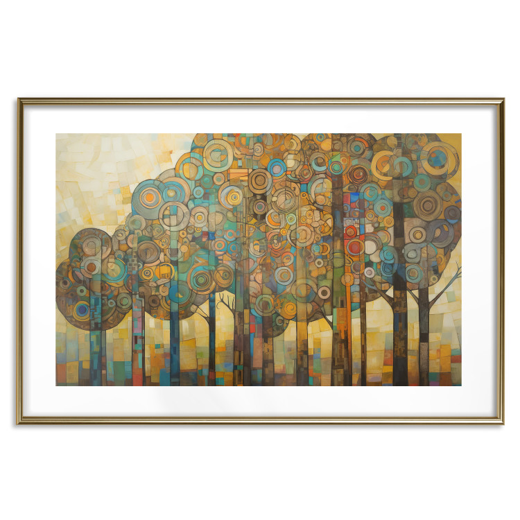 Poster Mosaic Trees - An Abstraction With a Forest Motif Generated by AI 151127 additionalImage 5