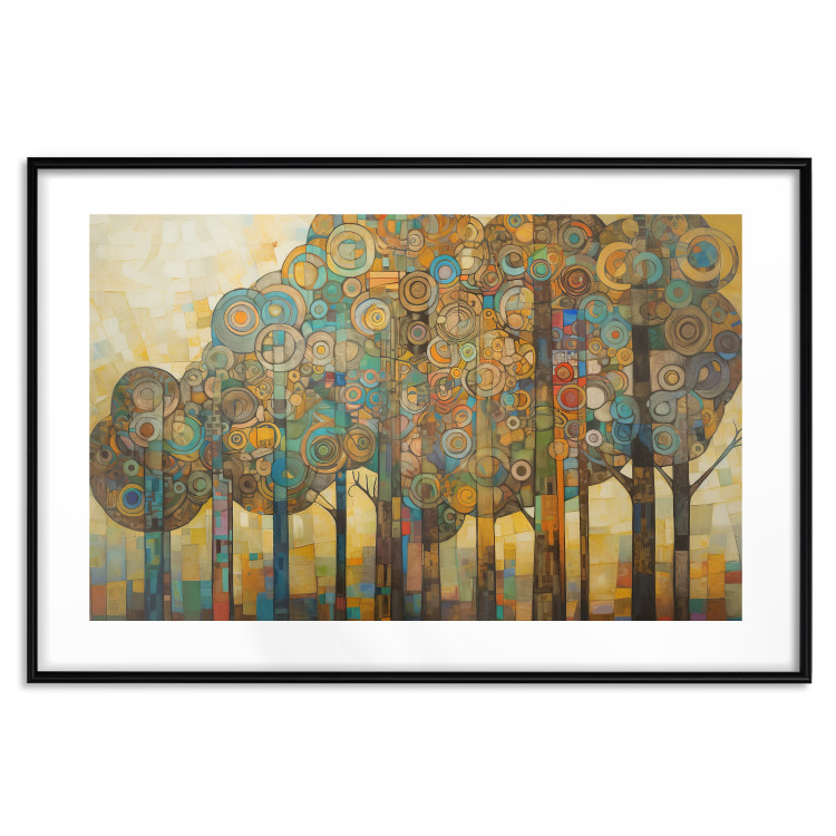 Poster Mosaic Trees - An Abstraction With a Forest Motif Generated by AI 151127 additionalImage 3
