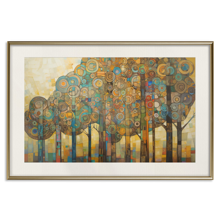 Poster Mosaic Trees - An Abstraction With a Forest Motif Generated by AI 151127 additionalImage 6