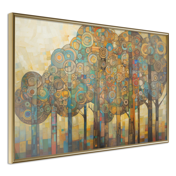 Poster Mosaic Trees - An Abstraction With a Forest Motif Generated by AI 151127 additionalImage 13