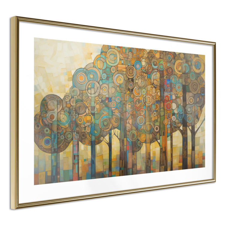 Poster Mosaic Trees - An Abstraction With a Forest Motif Generated by AI 151127 additionalImage 11