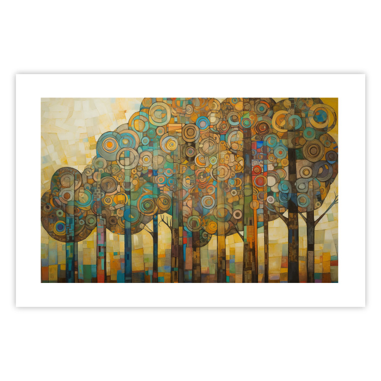 Poster Mosaic Trees - An Abstraction With a Forest Motif Generated by AI 151127 additionalImage 21