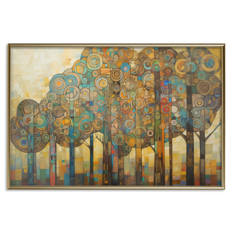 Poster Mosaic Trees - An Abstraction With a Forest Motif Generated by AI 151127 additionalImage 12