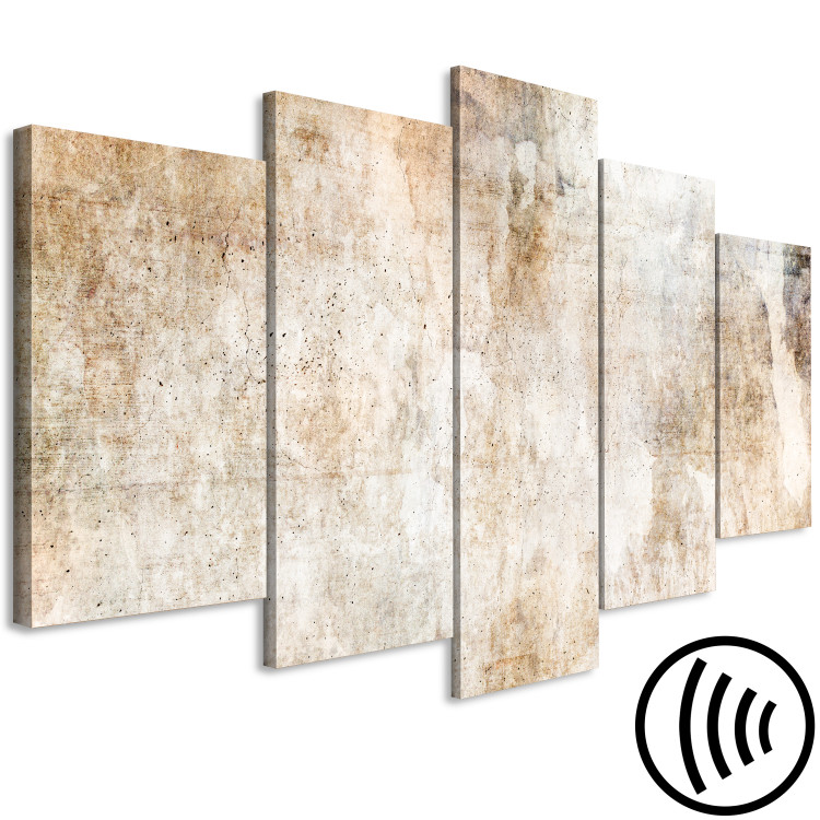 Canvas Print Rust Texture - An Abstract Composition in Shades of Pastel Brown 151427 additionalImage 6