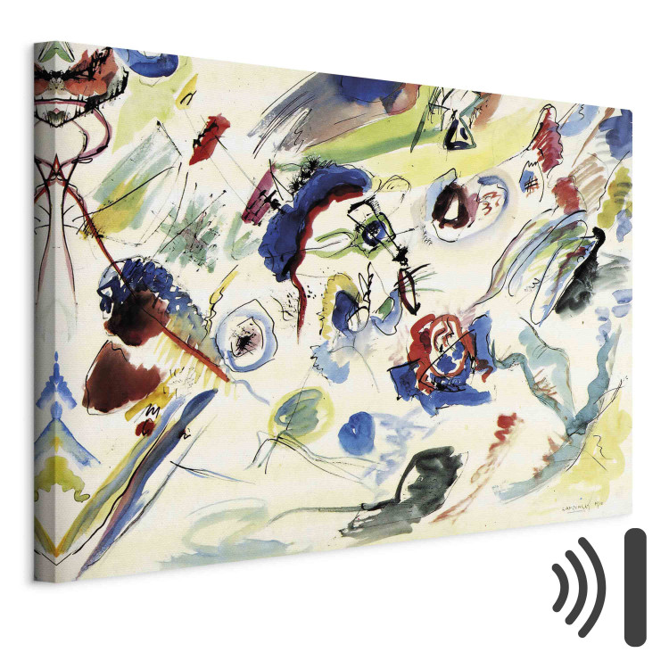 Reproduction Painting Watercolor Drawings - Subtle Spots on a White Background According to Kandinsky 151627 additionalImage 8