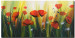 Canvas Print Mysterious Meadow of Poppies (1-piece) - green grass and red flowers 47227