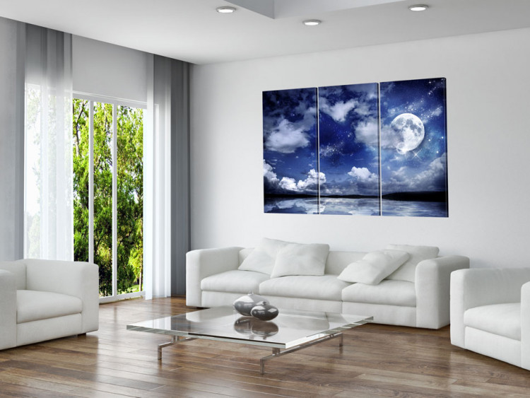 Canvas Art Print The sea at night 50027 additionalImage 3