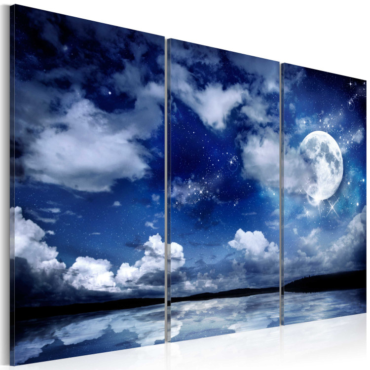 Canvas Art Print The sea at night 50027 additionalImage 2