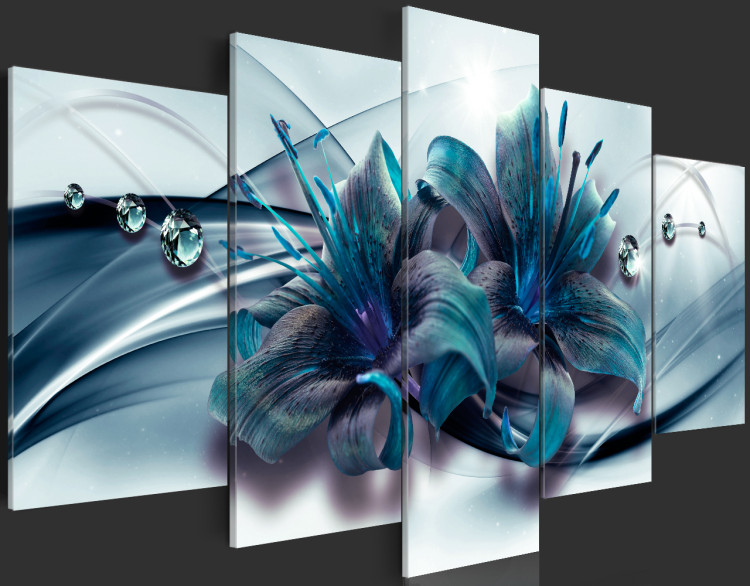 Print On Glass  Blue Lily [Glass] 93727 additionalImage 4