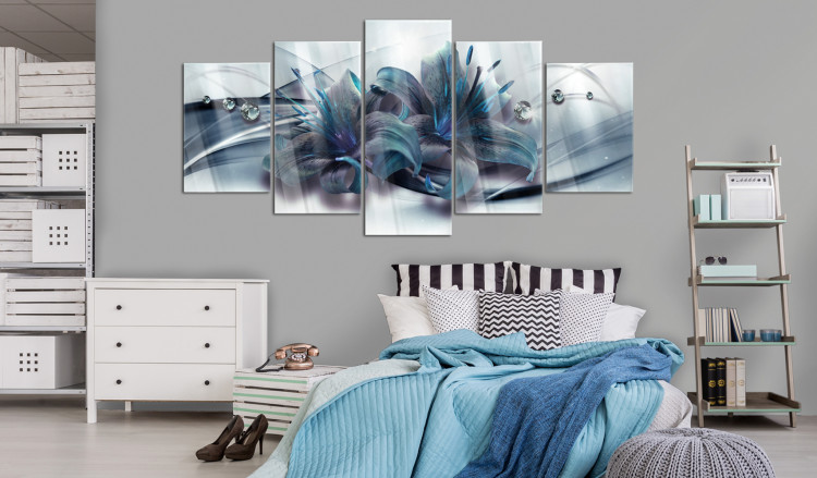 Print On Glass  Blue Lily [Glass] 93727 additionalImage 3