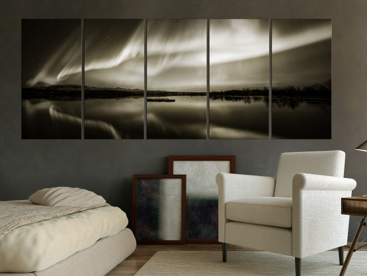 Canvas Print Lake in Sepia I 105037 additionalImage 3
