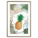 Wall Poster Tropical Fruit - pineapple in a geometric composition with green leaves 114437 additionalThumb 14