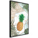 Wall Poster Tropical Fruit - pineapple in a geometric composition with green leaves 114437 additionalThumb 10