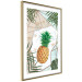 Wall Poster Tropical Fruit - pineapple in a geometric composition with green leaves 114437 additionalThumb 6
