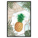 Wall Poster Tropical Fruit - pineapple in a geometric composition with green leaves 114437 additionalThumb 18