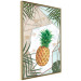 Wall Poster Tropical Fruit - pineapple in a geometric composition with green leaves 114437 additionalThumb 12