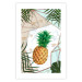 Wall Poster Tropical Fruit - pineapple in a geometric composition with green leaves 114437 additionalThumb 19
