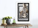 Wall Poster Zebra - black and white composition with a striped mammal on a patterned background 116437 additionalThumb 13