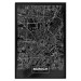 Wall Poster Dark Map of Munich - black and white composition with simple inscriptions 118137 additionalThumb 18
