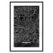 Wall Poster Dark Map of Munich - black and white composition with simple inscriptions 118137 additionalThumb 15