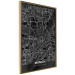 Wall Poster Dark Map of Munich - black and white composition with simple inscriptions 118137 additionalThumb 12
