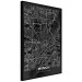 Wall Poster Dark Map of Munich - black and white composition with simple inscriptions 118137 additionalThumb 10