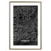 Wall Poster Dark Map of Munich - black and white composition with simple inscriptions 118137 additionalThumb 14
