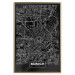 Wall Poster Dark Map of Munich - black and white composition with simple inscriptions 118137 additionalThumb 16