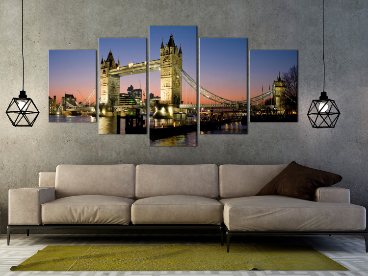 Canvas Print London: Tower Bridge (5 Parts) Wide 118637 additionalImage 3