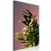Canvas A floral twist - a minimalist photo of a leaf detail in pink 118937 additionalThumb 2