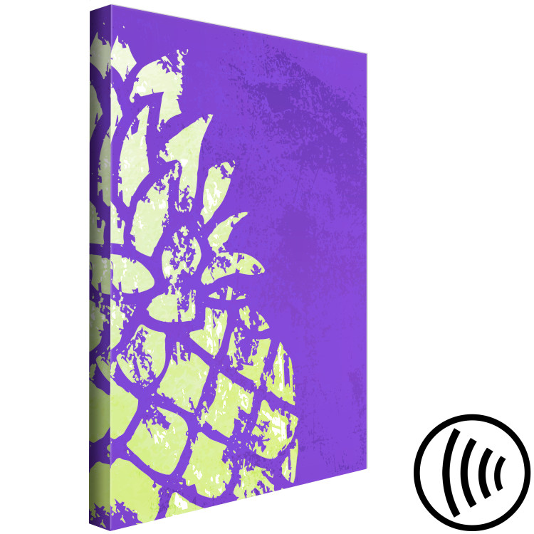 Canvas Art Print Tropical fruit - abstract still life on a purple background, ideal for the room and the kitchen 122637 additionalImage 6