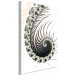 Canvas Art Print Spiral fractals - a psychedelic pattern on a white background 122737 additionalThumb 2