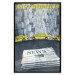 Wall Poster Metropolis - newspapers with captions and yellow cars against skyscrapers 123637 additionalThumb 18
