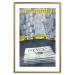 Wall Poster Metropolis - newspapers with captions and yellow cars against skyscrapers 123637 additionalThumb 16