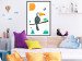 Wall Poster Toucan and Butterflies - amusing parrot with colorful necklace on white background 123737 additionalThumb 4