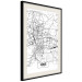 Wall Poster City Map: Łódź - black and white map of Polish city with labels 123837 additionalThumb 3