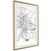 Wall Poster City Map: Łódź - black and white map of Polish city with labels 123837 additionalThumb 2