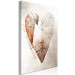 Canvas Print Love Tree (1-part) vertical - rustic abstraction with a heart 127337 additionalThumb 2