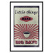 Poster Little Things Big Days - coffee and retro-style English text 129337 additionalThumb 15