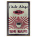 Poster Little Things Big Days - coffee and retro-style English text 129337 additionalThumb 21