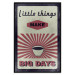 Poster Little Things Big Days - coffee and retro-style English text 129337 additionalThumb 18