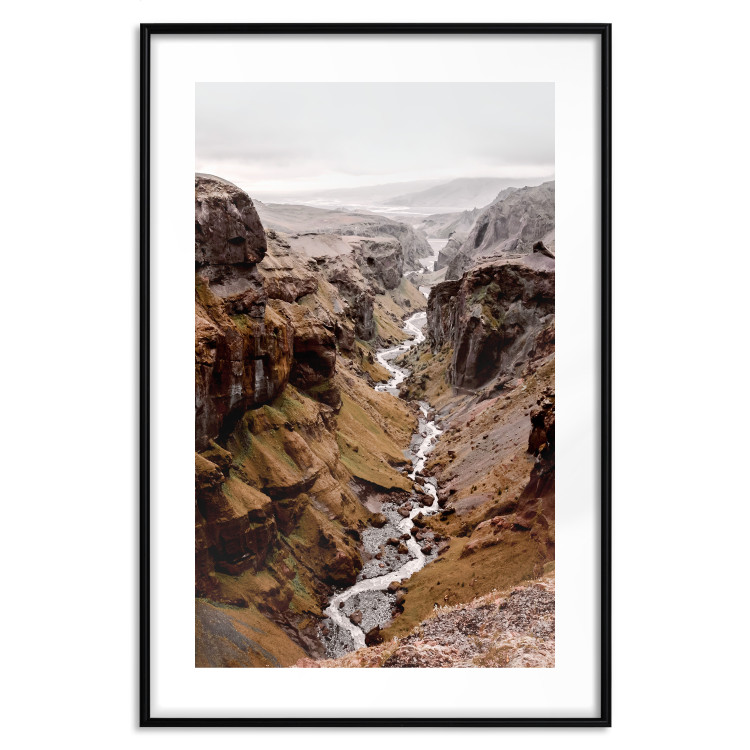 Wall Poster River of Time - landscape of a river amidst rocky mountains against a clear sky 130237 additionalImage 17